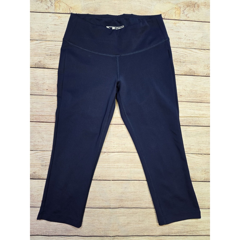 New Balance NB-Dry Capri Leggings Navy‎ Blue Stretch, Womens Size Small